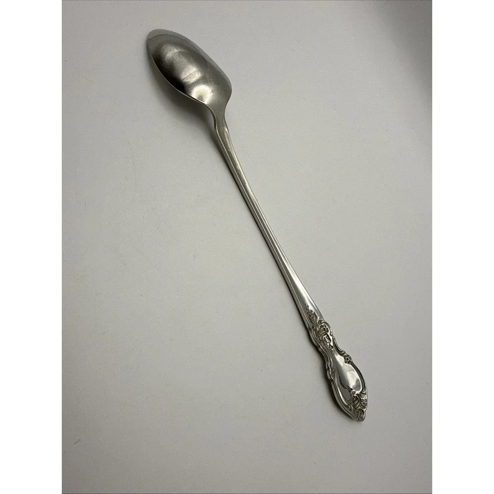 Oneida Louisiana Set of 8 ICED TEASPOONS  Community Stainless Flatware Tall